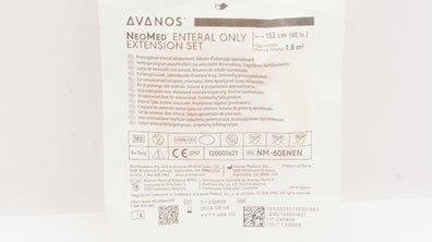 Avanos NM-60ENEN NeoMed Enteral Extension Set Priming Volume 1.8mL x 60inch